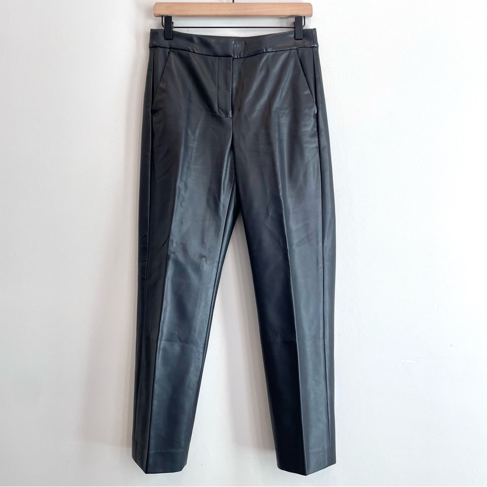 J.Crew Kate Straight Leg Faux Leather Pants